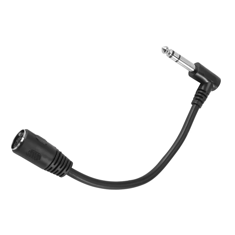 MIDI CABLE,5-Pin Din Female to Monoprice 6.35mm (1/4 Inch) Male TRS Stereo Audio Extension Cable