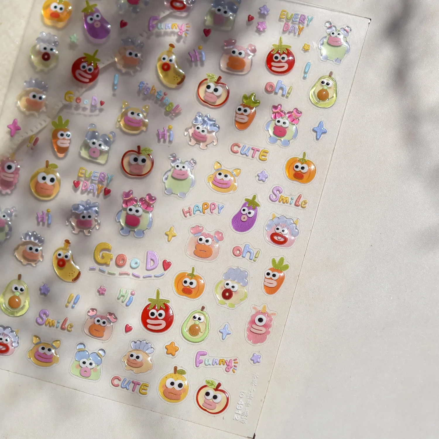 Bottle Milk Fruit Juice Beverage Lovely Rabbit Strawberry Peach Banana Bowknot 5D Nail Art Sticker Self Adhesive Manicure Decal