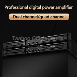 850W High Power Professional Sound Amplifier 2/4 Channel Digital Hifi Audio Amplifier Speaker KTV Stage Home Subwoofer Amplifier