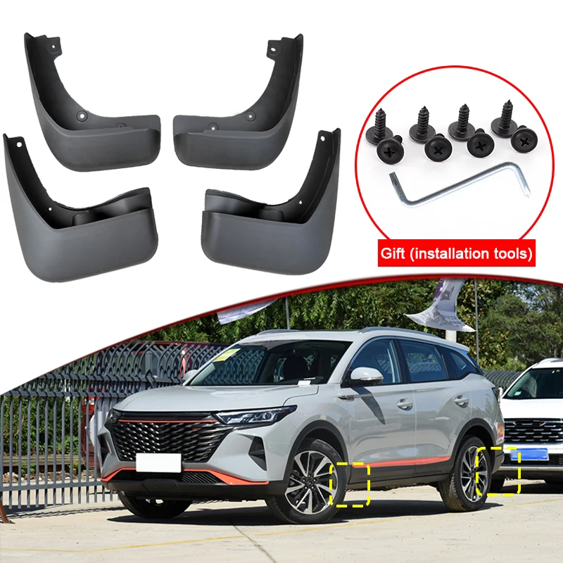 

Car Styling For DONGFENG AEOLUS AX7 MACH 2023 2024 ABS Car Mud Flaps Splash Guard Mudguards MudFlaps Front Rear Fender Accessory