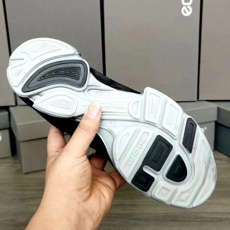 Men\'s Genuine Leather Sneakers, Comfortable, Breathable, Anti-Slip, Outdoor Sports, Running, Golf Shoes, High Quality
