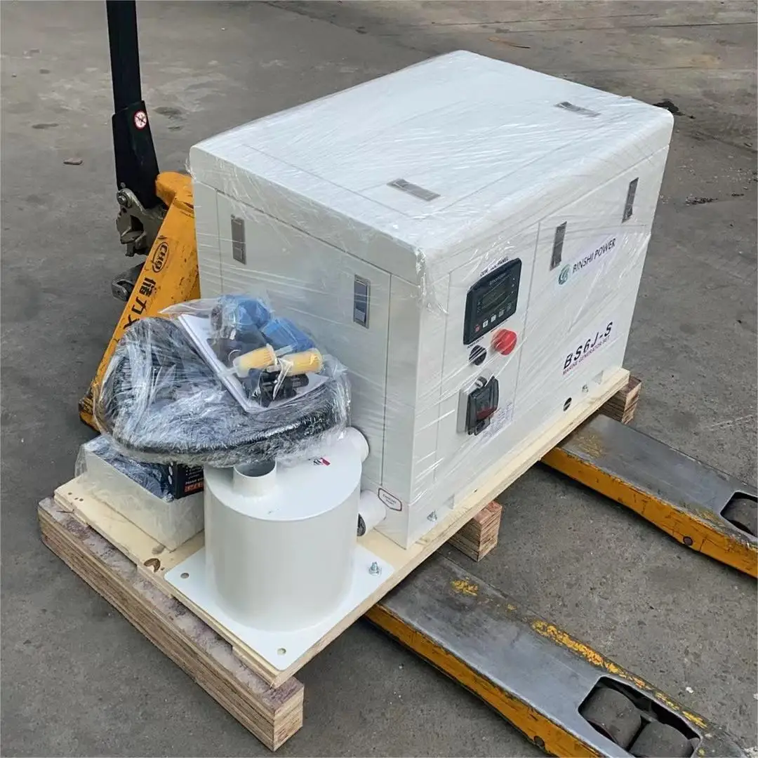 8kw 8kva 10kva Fischer Marine Ship Generator Inverter Sea Salt Water Cooled Boat Auto Start ATS Remote Start