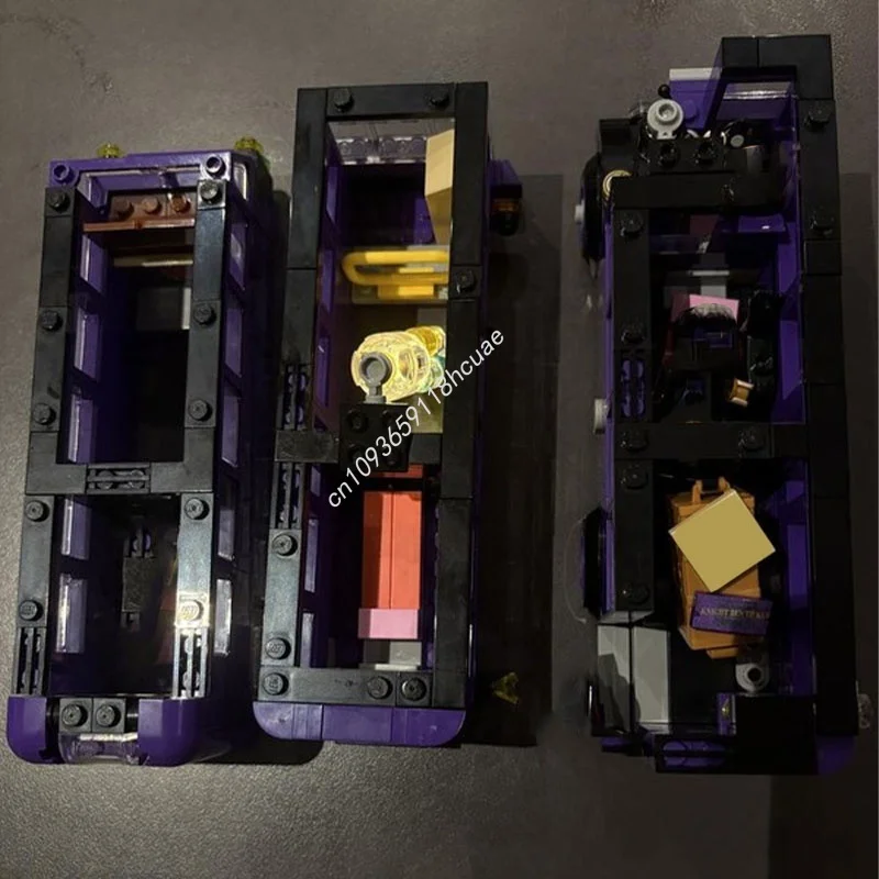 498 قطعة MOC تعديل حافلة ليلية جديدة هاري نموذج بناء هدية الكريسماس كتل العمارة لتقوم بها بنفسك لعبة فكرة التعليم للأطفال #4