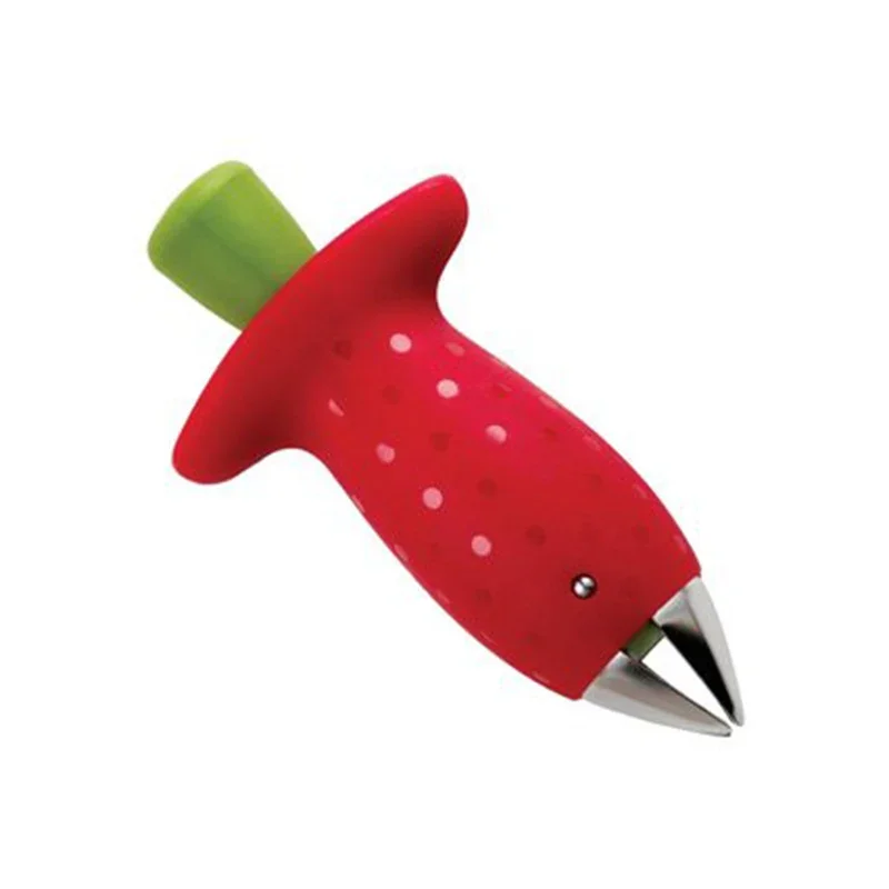 Metal Plastic Fruit Leaf Remover Tomato Stalks Strawberry Knife Stem Remover Gadget Kitchen Cooking Tool Hot