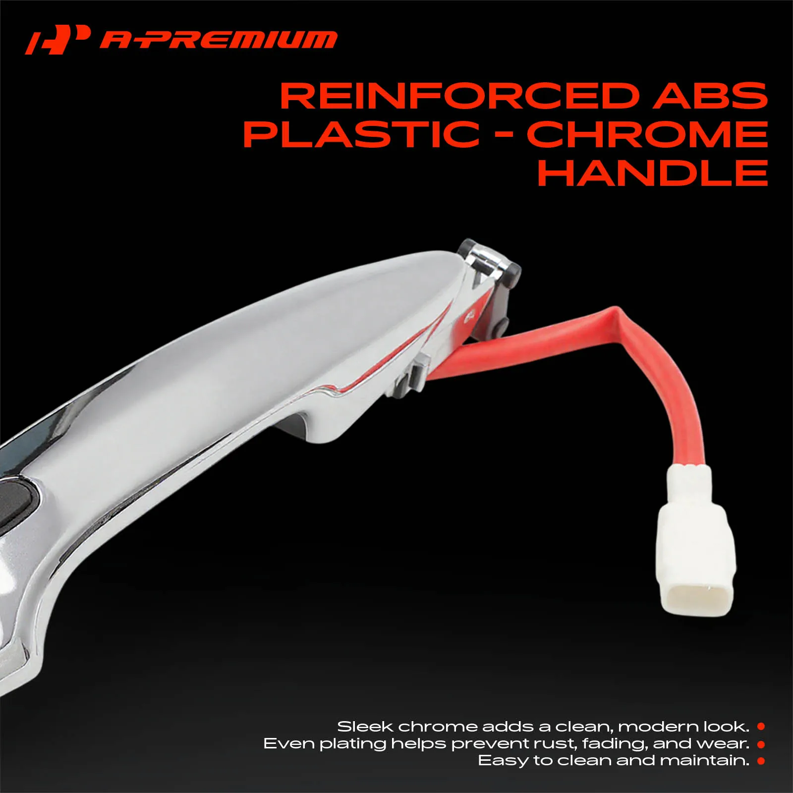 A-Premium Front Driver Side Chrome Exterior Door Handle for Lexus ES350 2007-2012 LS460 2007-2017 LS600h 2008-2016