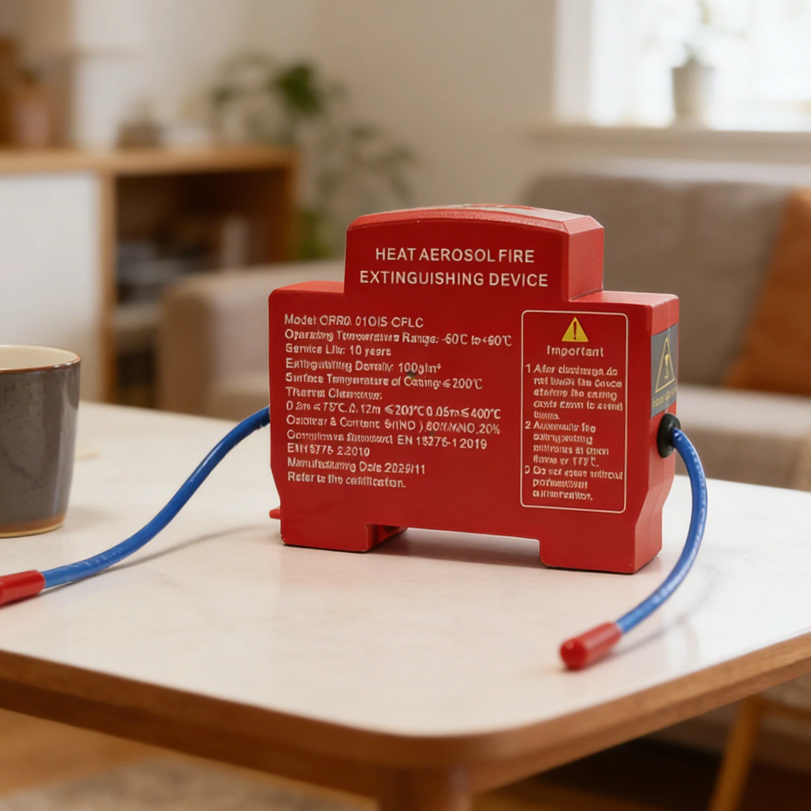 Огнетушители для бытового использования с креплением на направляющую, аэрозольные, для распределительных коробок/шкафов