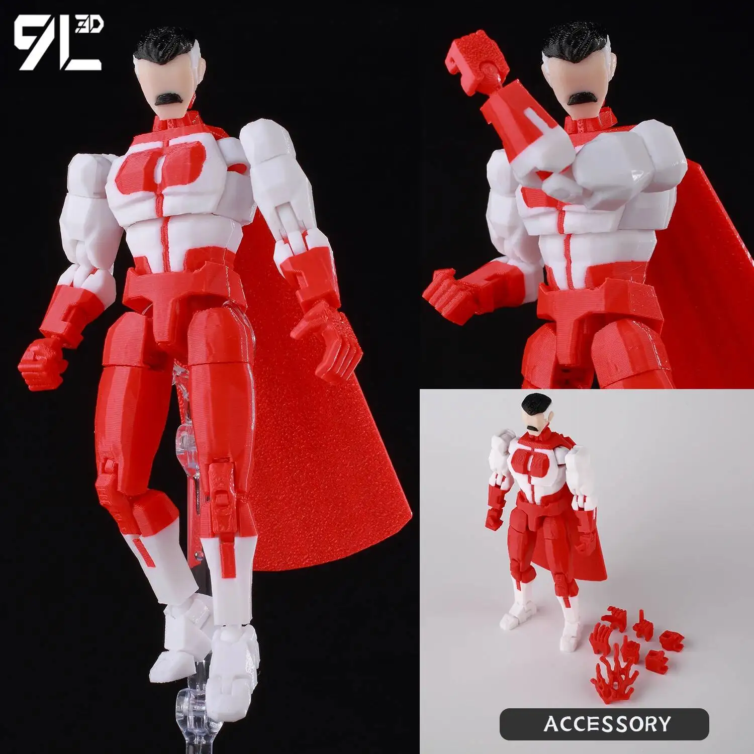 9L3D Printe Dummy13 T13 Onverslaanbare Mark Grayson Bulletproof Mark Grayson Action Figure Anime Collectible Model Speelgoed Voor Kinderen Gift