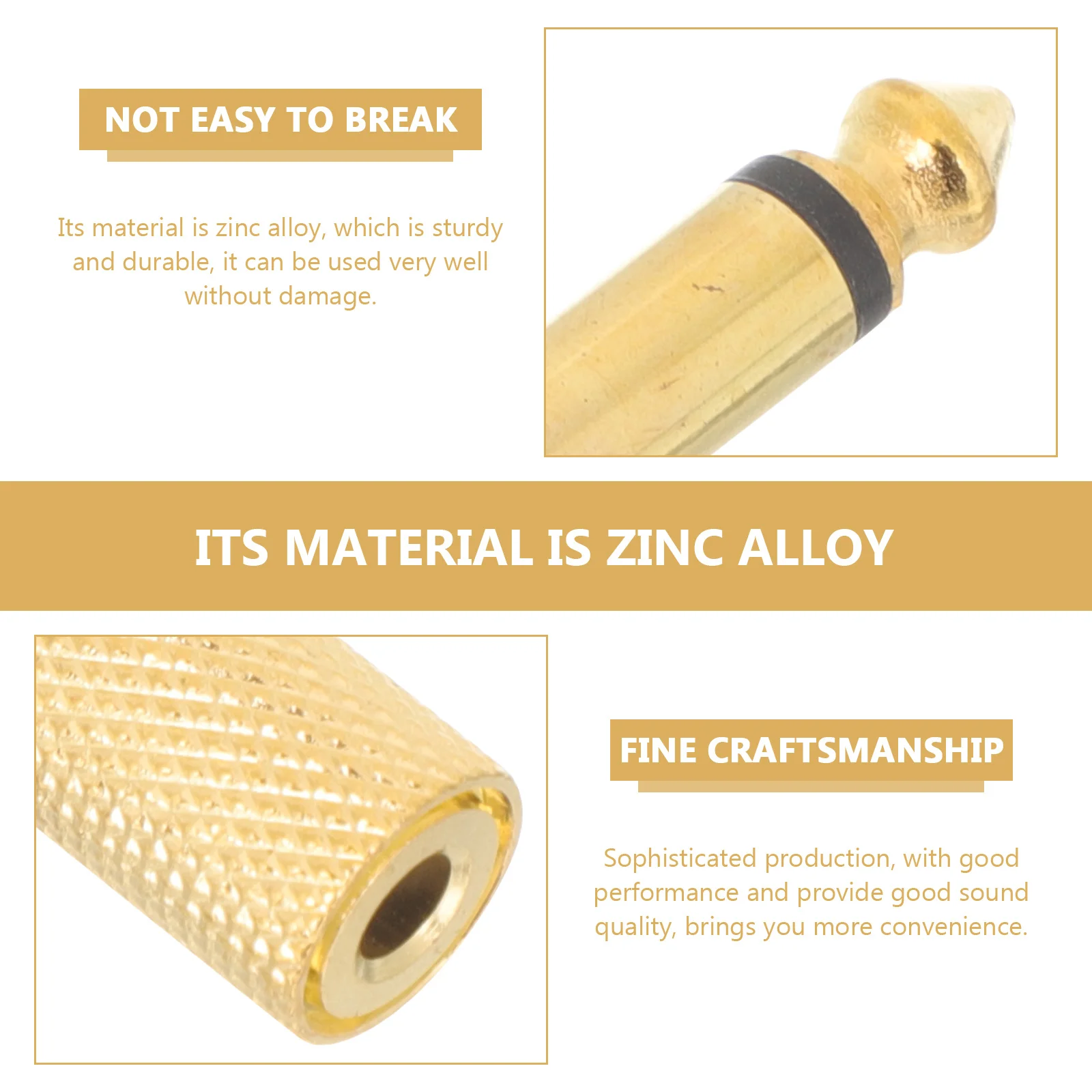 

6Pcs 3.5mm to 6.35mm Female to Male Audio Adapter Converter for Microphone Headphone Jack Plug Stereo Cable Mixer Speaker