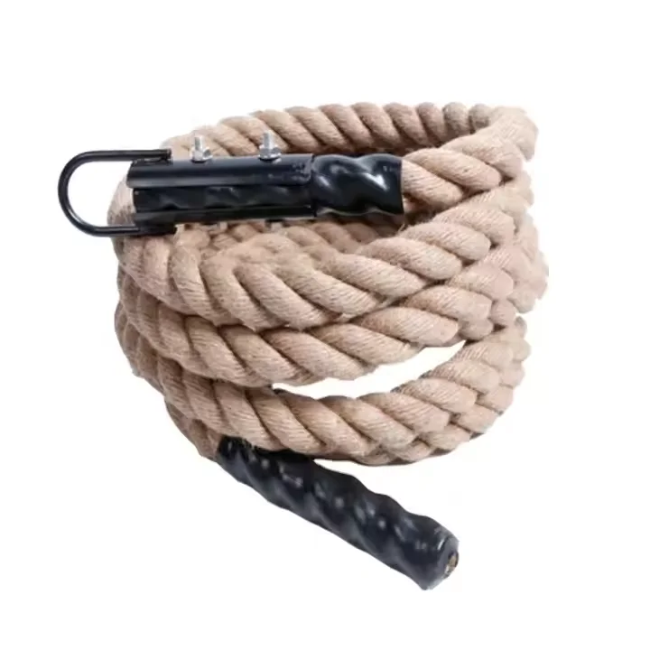 

Factory Wholesale Thick 3M Climb Jute Gym Fitness Battle Ropes Custom Size Nylon 50mm Diameter for Exercisepromote sales