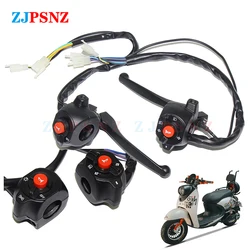 Electric Scooter Part Handlebar Switch Horn Turn Signal Fog Lamp Lighting Switch Waterproof Left Right Switch E-bike Accessorys