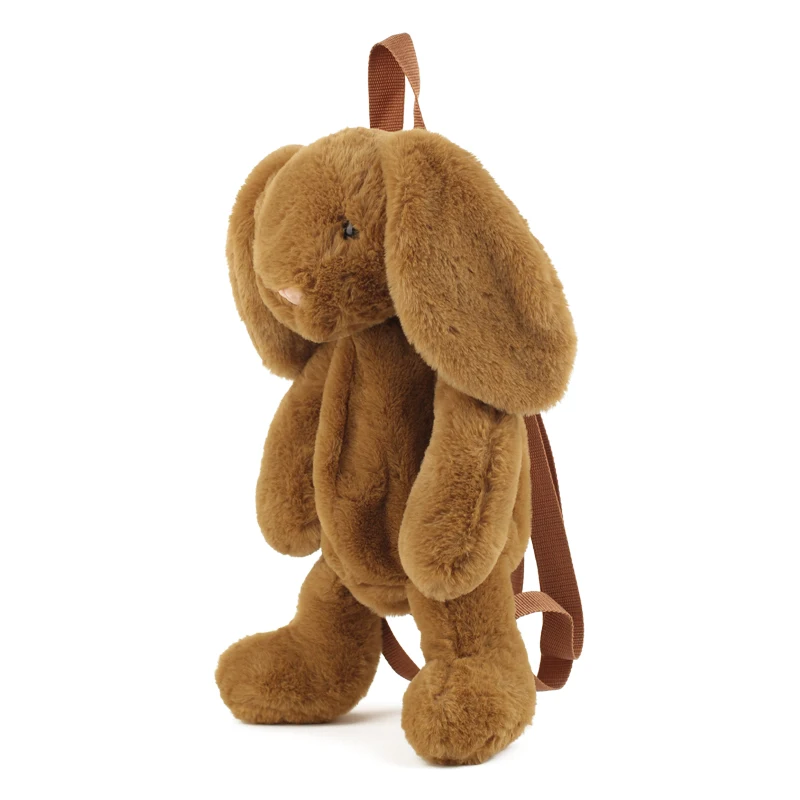 Bunny Plush Backpacks Cute Stuffed Animal Toys Lop Rabbit Bags for Kids Boy Girls