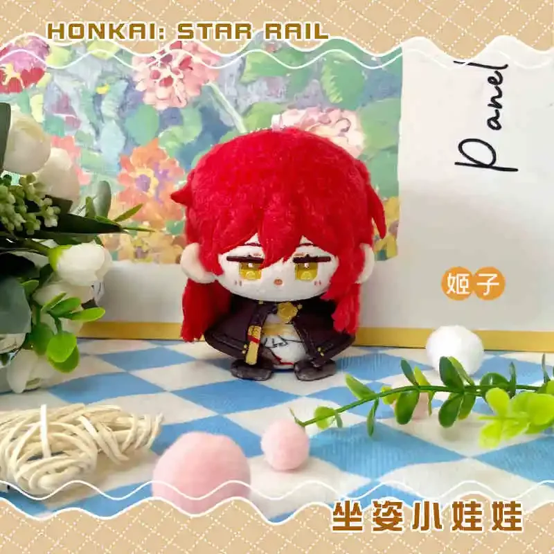Gra Honkai Star Rail Himeko Tingyun Pluszowa Lalka Wypchana Zabawka Anime Qingque Seele Figurka Brelok Wisiorek Kolekcja Prezenty 12cm