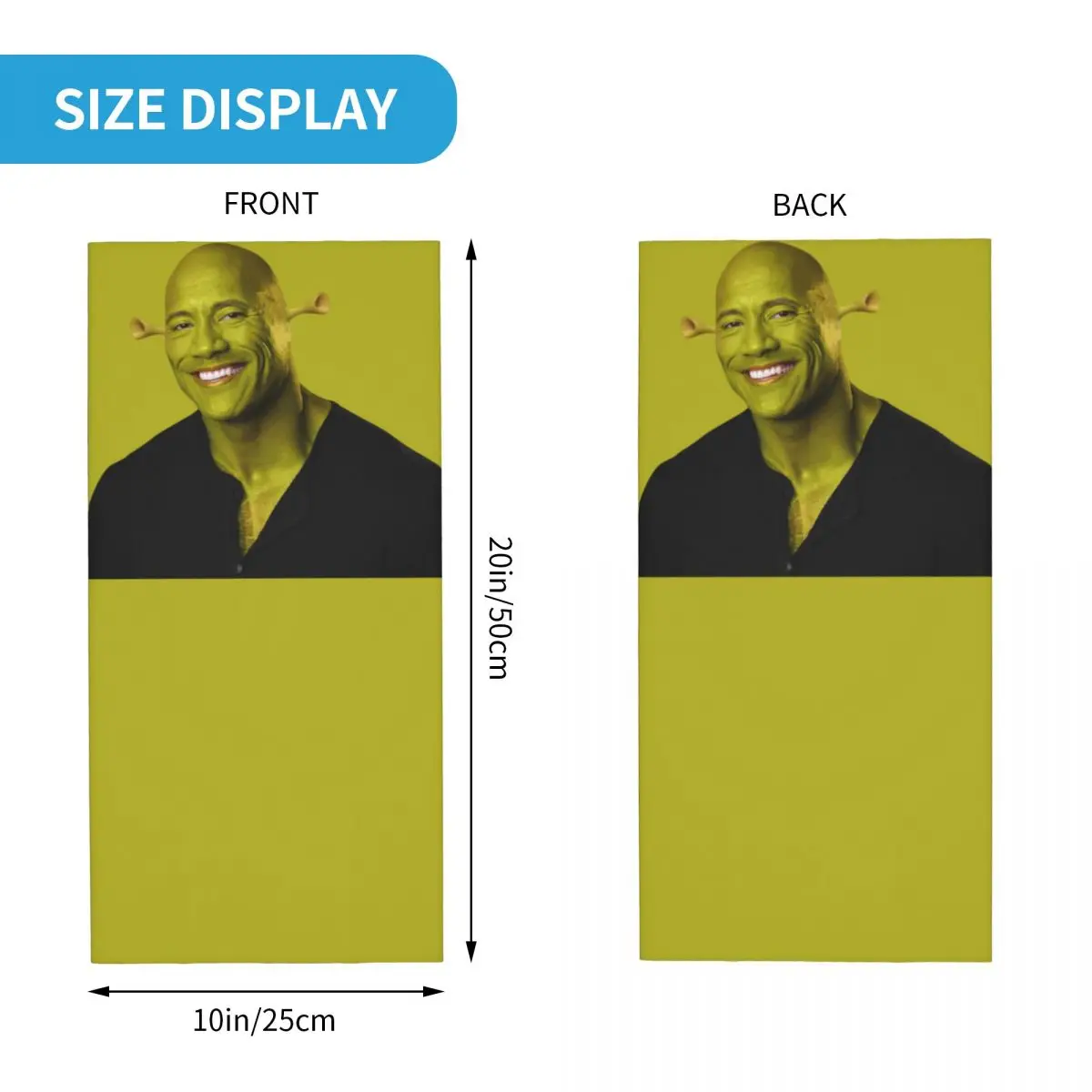 Maska na twarz typu bandana z motywem Dwayne'a The Rocka Johnsona, wiatroodporna, dla kobiet i mężczyzn, The Rock Muscle Man, nakrycie głowy, kominiarka