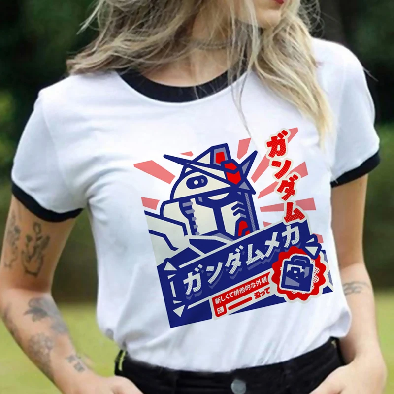 mazinger z summer top men 2022 white t shirt tumblr kawaii plus size tshirt streetwear