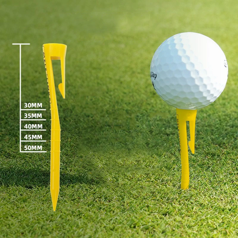 10 قطع من تي شيرتات الجولف بارتفاع قابل للتعديل بحجم صغير ومشبك محمول سميك للغاية من البلاستيك حامل تي شيرت للجولف ملحقات لاعبي الجولف في الهواء الطلق