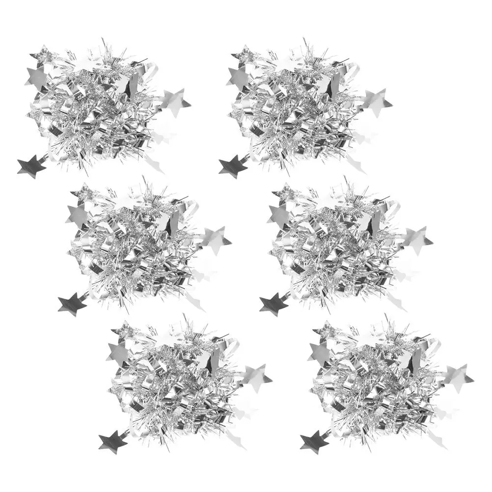 

6Pcs Wrist Flowers Cheerleader Team Supplies Metallic Pom Pom Wrist Accessories for Dance Party Cheerleading Competitions Kids