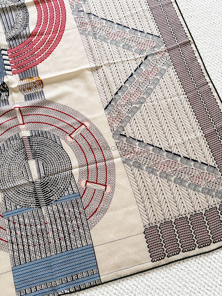 الماركات الفاخرة وشاح من الصوف الحريري شالات كبيرة الباشمينا اليد توالت عصابات الرقبة رئيس الأوشحة الرقبة الشعر الملابس والاكسسوارات #2