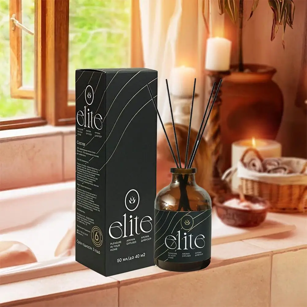 50 مللي عطر عطري عديم اللهب طويل الأمد عصا الناشر الروطان العطر زيت المنزل العطر الضروري مع U6t7