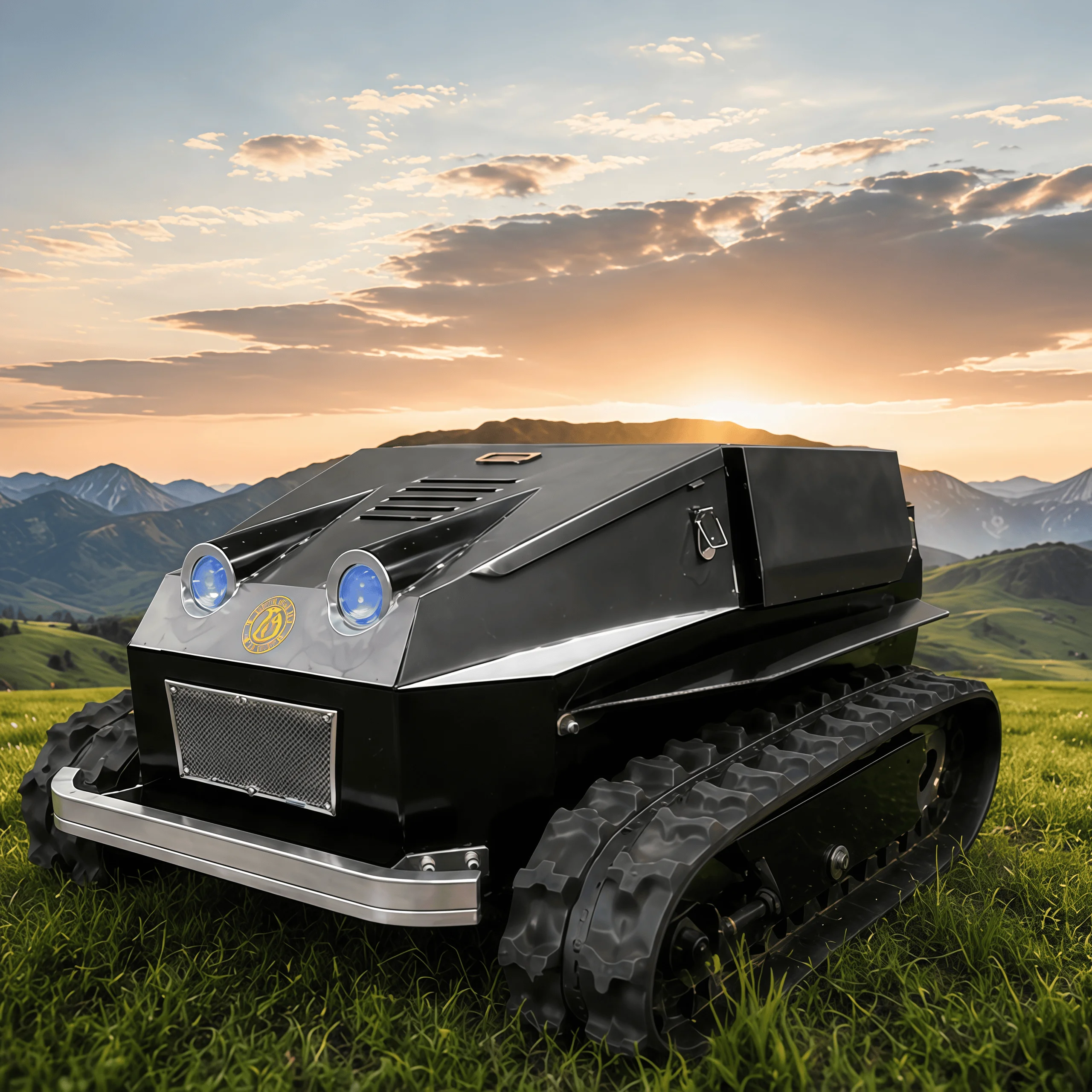 Controlled Lawn Mower Intelligent Mowing Robot for Orchards Fields Slopes Small Lithium-Ion Battery Powered Lawnmower view 2