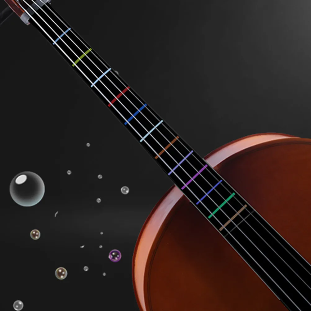 

Наклейка-маркер для пальцев на гриф виолончели, практичная этикетка для позиционирования пальцев, для виолончели 1/4 размера (желтая)