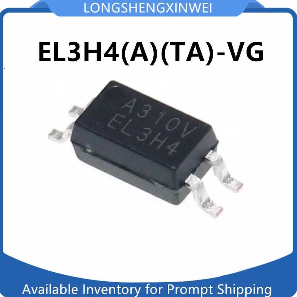 1PCS EL3H4(A)(TA)-VG New Silk Screen EL3H4 Original Package SOP-4 Transistor Output Optocoupler in Stock