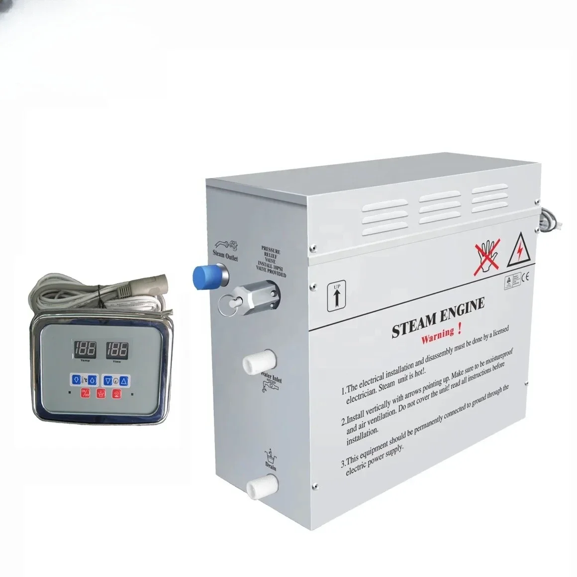 3KW 4.5KW 6KW 9KW 12KW 18KW Sauna Steam Generator Machine for Home Bath Smart Steam Bath