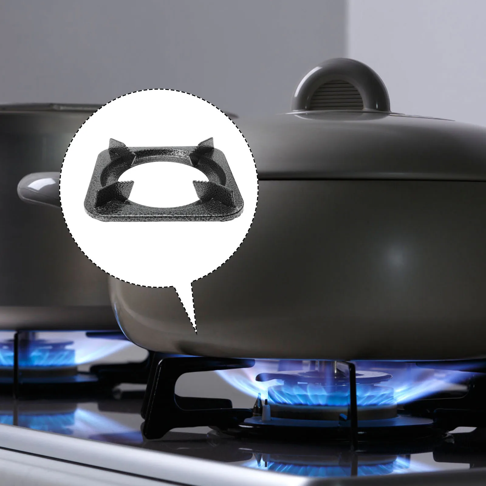 

Stove Rack Wok Ring Iron Bracket Gas Accessory Burner Grate Pot Holder Durable Premium Material Heat Control Efficient