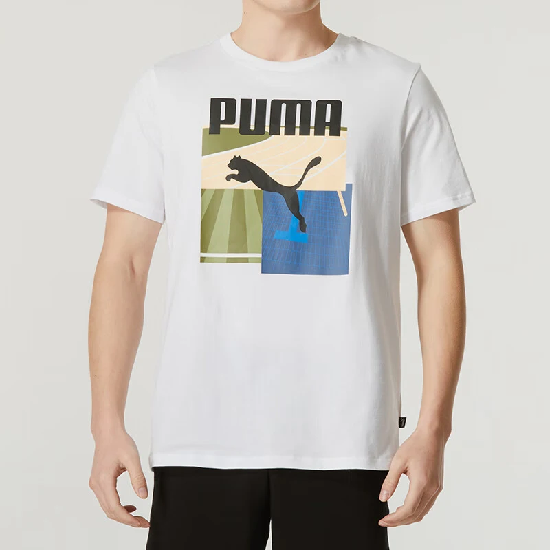 

Puma Authentic New Men's Knit Round Neck Breathable Sports Casual Short Sleeve 684760-02