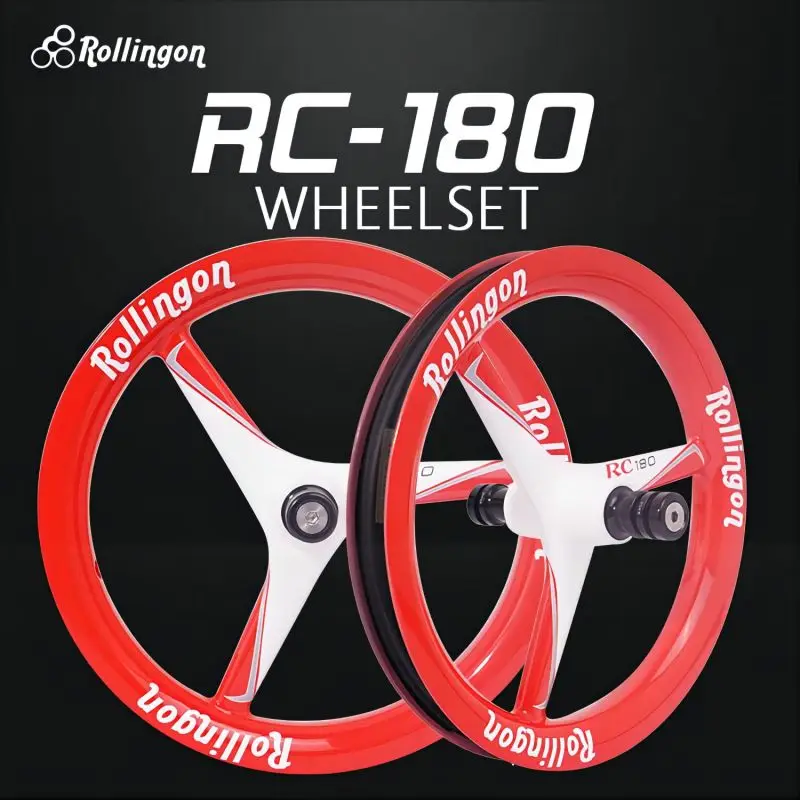 Rollingon roda sepeda RC180, suku cadang pit serat karbon Pushbike 12 inci dapat disesuaikan, modifikasi Walker Light roda RC180