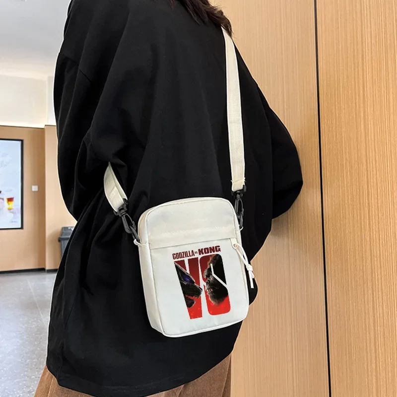 Godzillas Shoulder Bag Boys Child Cool Outdoor Phone Key Storage Wallet Crossbody Bags Lightweight Travel Portable Handbag Gifts
