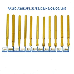 20PCS/bag Gold-plated Spring Test Needle PA160-A2 B1 E2 D2 H2 J1 Q1 Q2 T2 LM2 Outer Diameter 1.36mm Length 24.5mm PCB Probe
