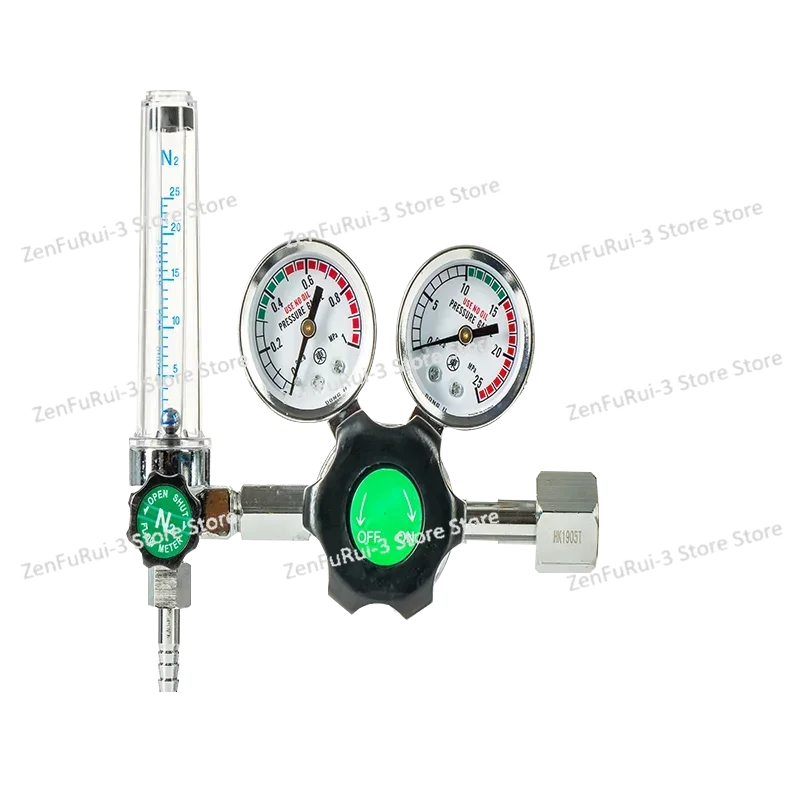 YQD-731L Nitrogen Pressure Reducing Valve with Fine-Tuning Flow Meter Double Meter Head Flow Adjustable Pressure Reducer