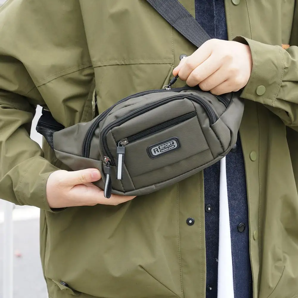 Multi-Functional Sports Waist Bag, Unisex Water-Resistant Large Capacity Wear-Resistant Fanny Pack for Work Cashier Daily Use - view 4