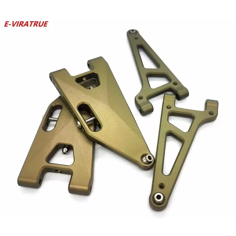 E-VIRATRUE Hard Anodized 7075Aluminum Upper&Lower Suspension Arms For Losi RZR Rey/Losi Baja Rey1.0 1/10