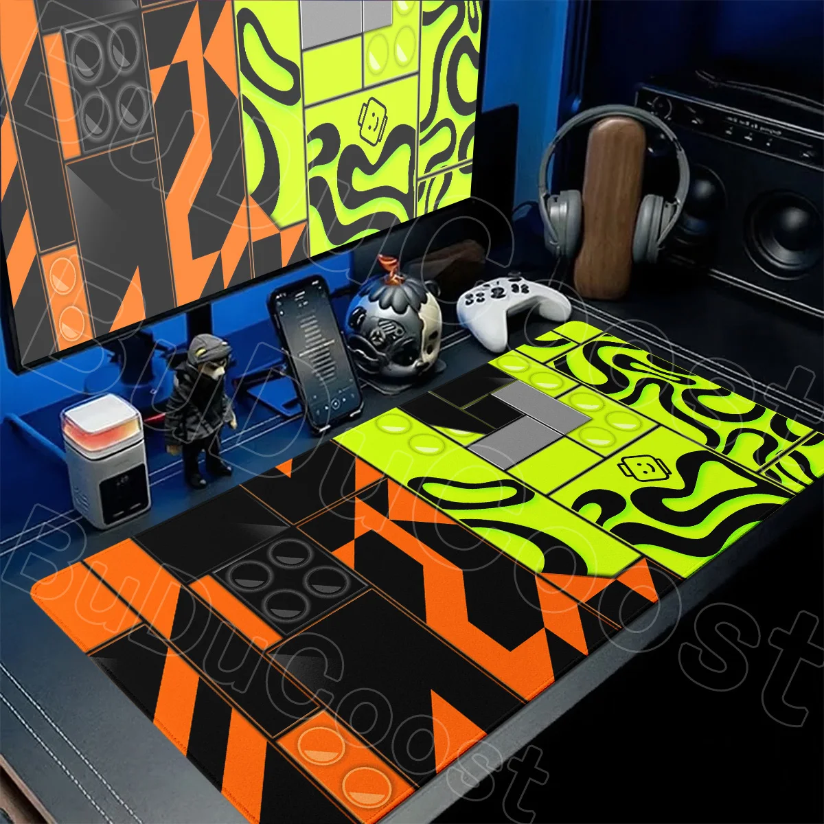 Cool F1 Racing Car Helmet Pattern Mousepads 40x90cm Non-slip Rubber Office Long Desk Pad Xxl Durable Lockedge Gamer Keyboard Mat