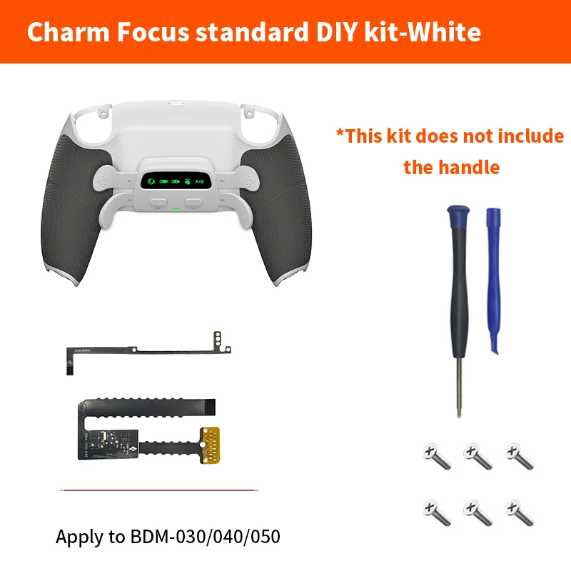 Back Paddles Attachment Controller Extension Back Button & Backplate Remap for PS5 Dual with Turbos Macro For PS5