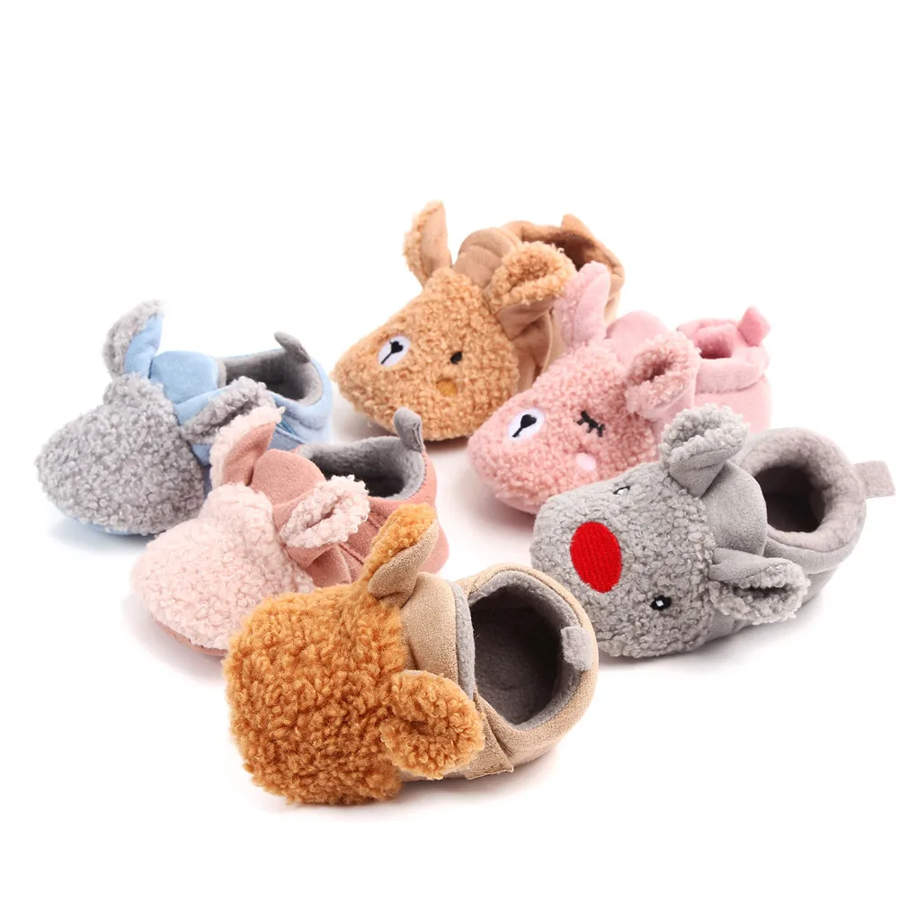 

Baby Winter Shoes Cute Animal Ear Soft Cotton Warm and Comfortable for 0-18 Months Boys and Girls 2024 New Fashion D2028 D2097