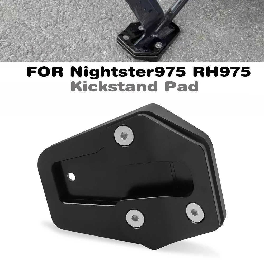 Für harley nightster975 rh975 rh 2022 2012-2015 nightster 2024 cnc kicks tand fuß seiten ständer verlängerung spad vergrößern stütz platte