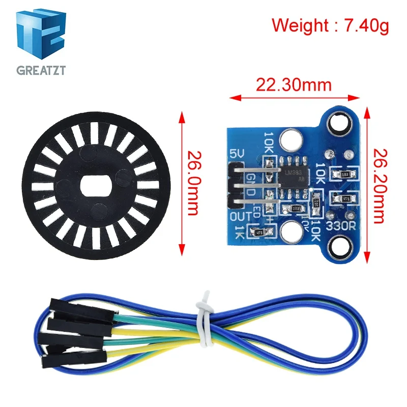 Photoelectric Beam Speed Sensor Module 3.3V-5V Slot-Type Optocoupler Tacho-Generator Counter For Arduino/51/AVR/PIC Diy Kit