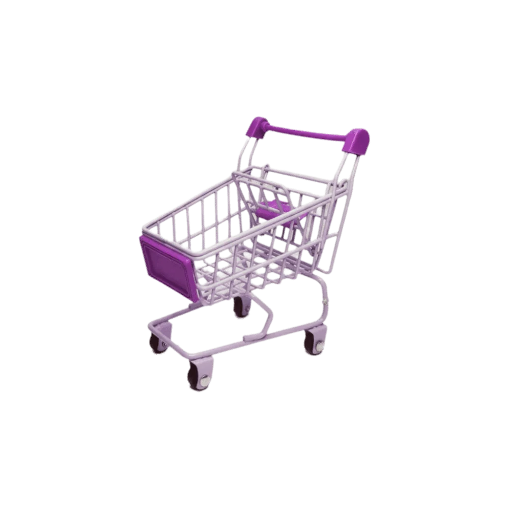 Multi Functional Metal Mini Storage Basket Model Grocery Cart Toy Trolley Container Ornaments Decor Shopping Cart Storage Office