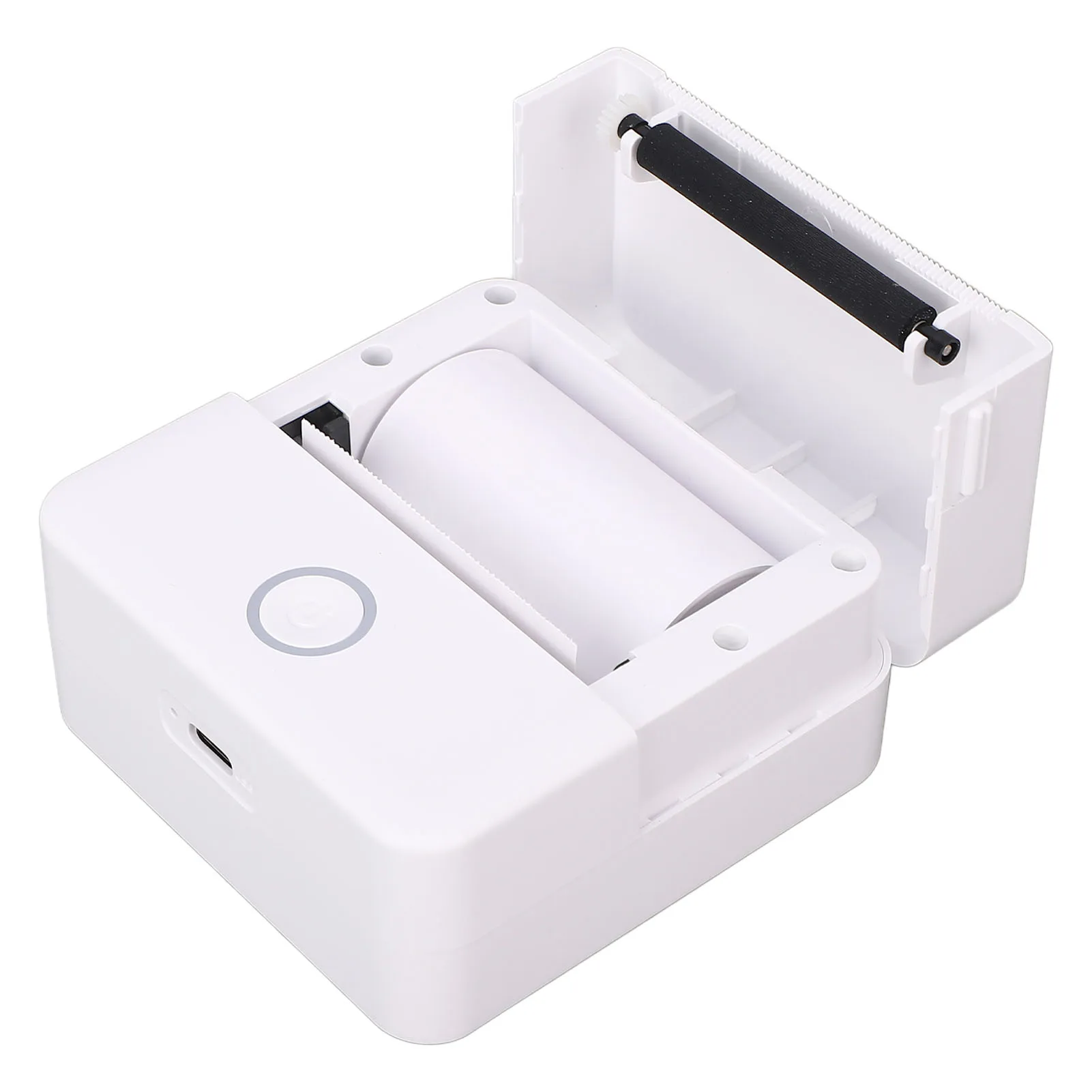 포켓 블루투스 프린터 10 롤 종이가있는 가정 및 학교 용 소형 다기능 무선 열 스티커 메이커 기계