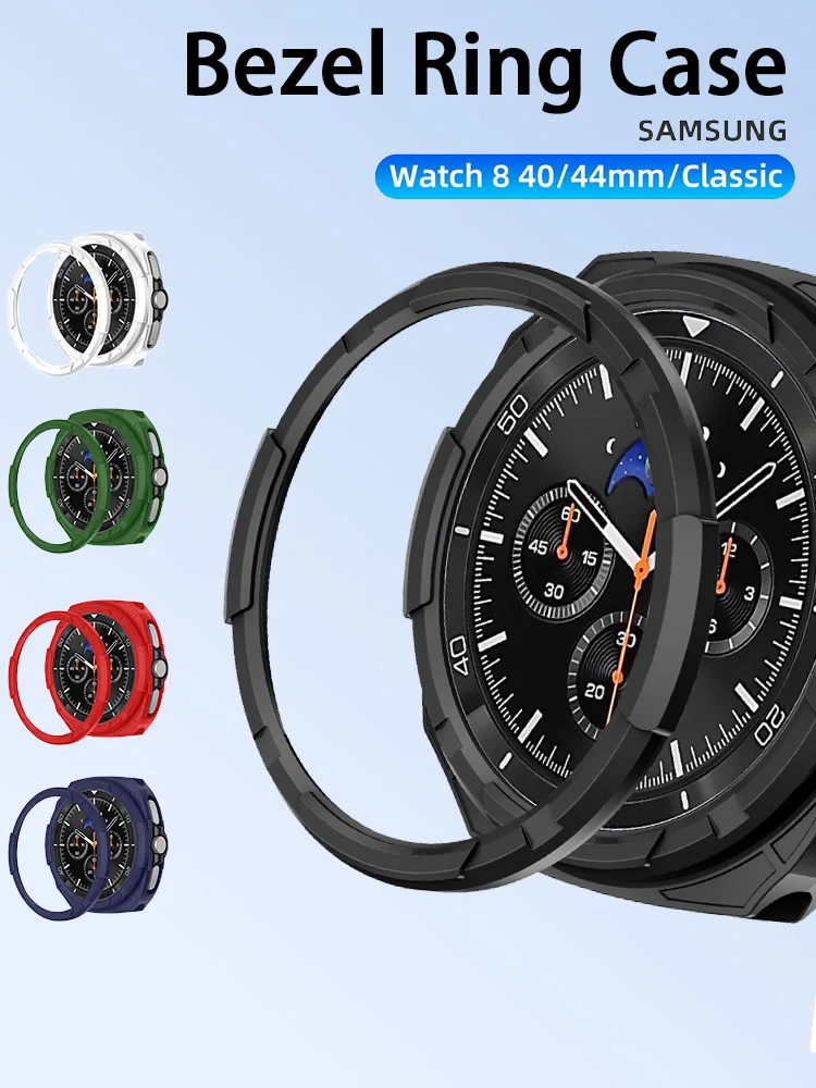 حافظة واقية من مادة TPU مضادة للخدش وواقي شاشة ناعم لساعة سامسونج جالاكسي 8 الكلاسيكية