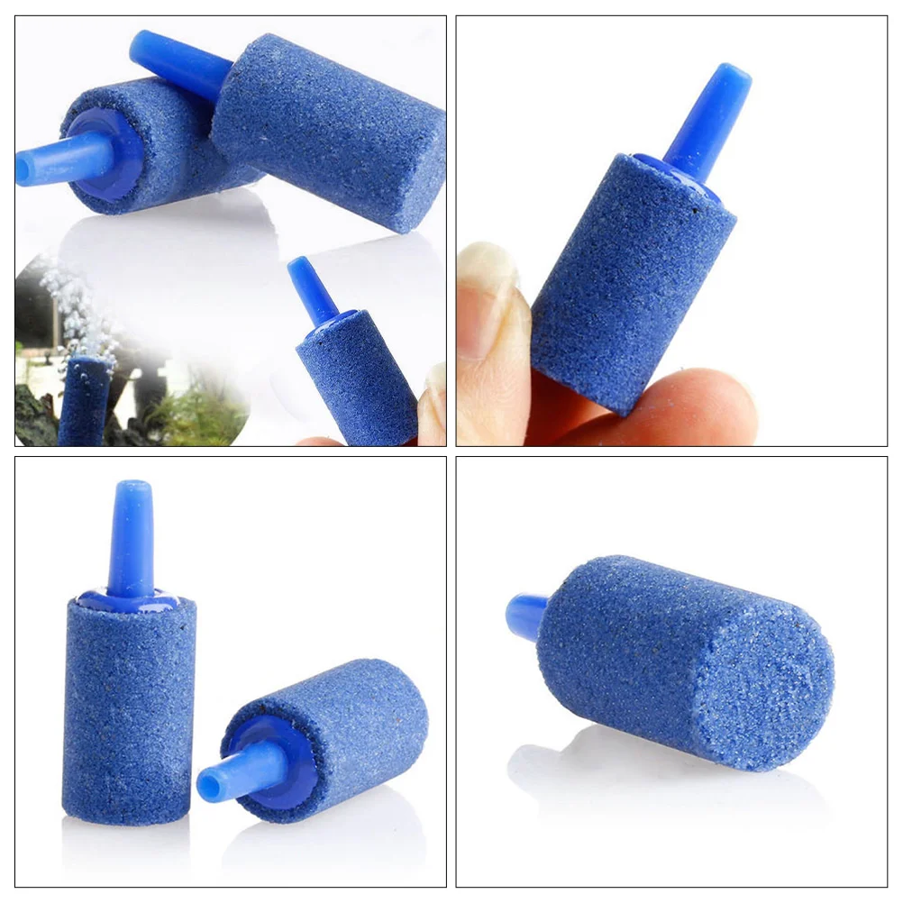 25 Pcs Diffuser Aquarium Air Stone Supplies Small Fish Tank Bubble Tanks Stones Blue