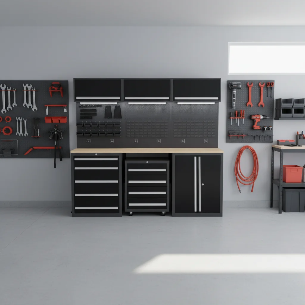 Modular Industrial Tool Cabinet Heavy Duty Steel Rolling Trolley with Drawers Workshop Storage Unit Professional OEM Design