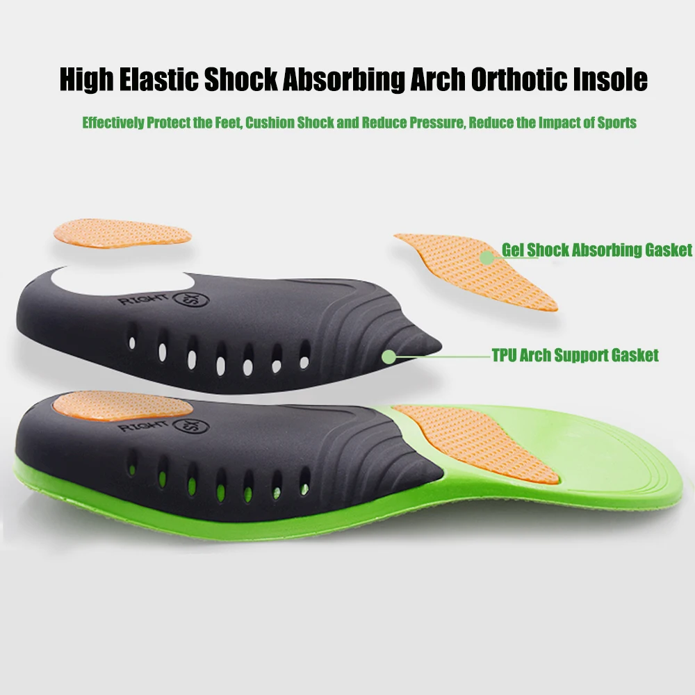 Orthopädische Einlegesohlen mit hoher Fußgewölbeunterstützung, Schuhsohle für Füße, Fußgewölbepolster, lindert Plantarfasziitis, Schmerzen, Plattfuß, Sportschuhe – Detail 3