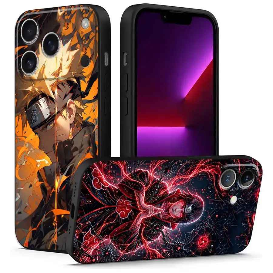 Handyhülle für Apple iPhone 18 Pro Max 16 17e 16e 13 Mini X XS XR 15 Plus 14 11 17 Air 12 Cover N-Narutos Uchiha Itachi