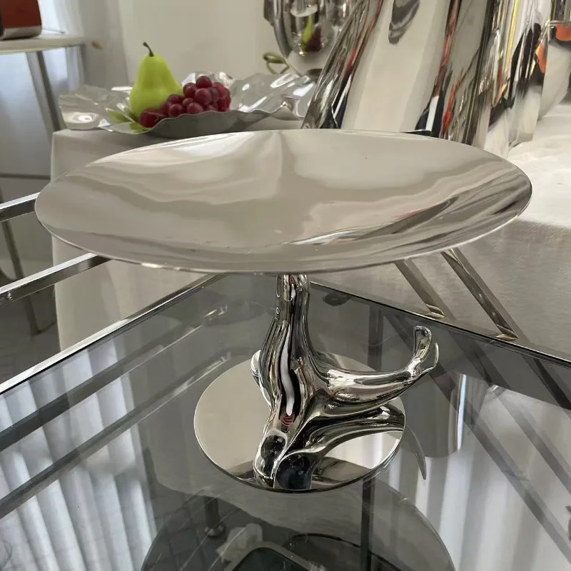 Light luxury living room creative fruit plate, high-value tableware, dining table fruit plate