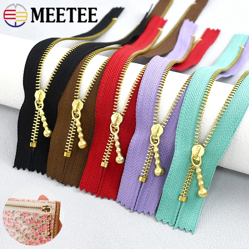

2/5/10Pcs 3# Metal Zippers 12-40cm Close-end Zips Auto Lock Zipper for Sewing Jeans Bags Zips Repair Kit DIY Garment Accessories