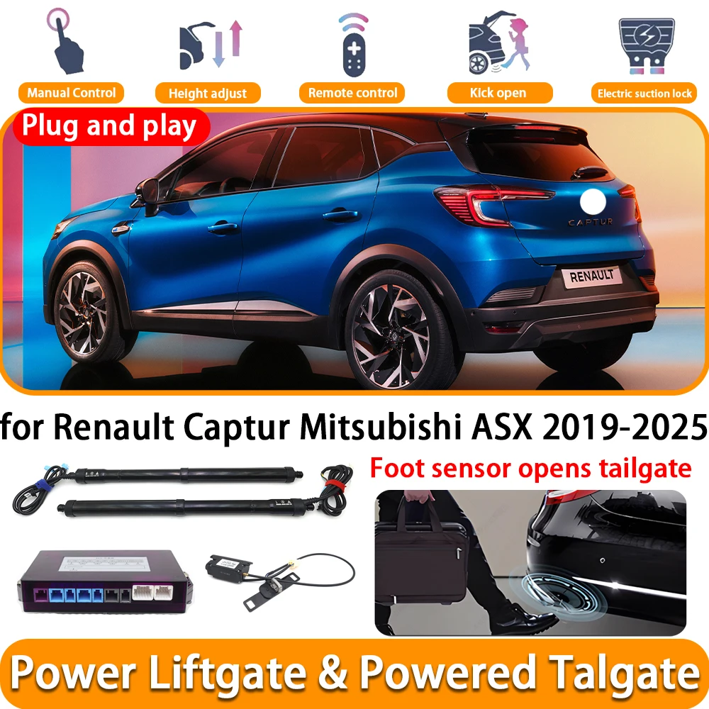 Image of Für Renault Captur Mitsubishi ASX 2019-2025 Auto OEM Elektrische Automatische Angetriebene Heckklappe Power Heckklappe System Stamm Lift kit