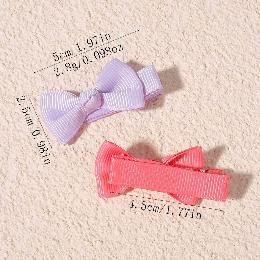 50PCS/Set Small Bow Hair Clip Girls and Teenagers in Autumn and Winter Daily Hair Accessories Sweet Children's Hair Accessories